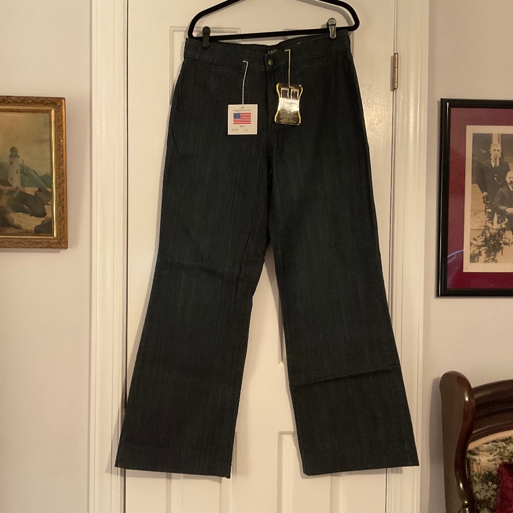 NYDJ Tummy Tuck Wide Leg Jeans Size 14 New with Tags